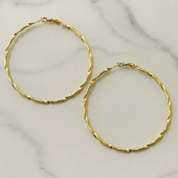 Boucles d'oreilles créoles Satoshi XL