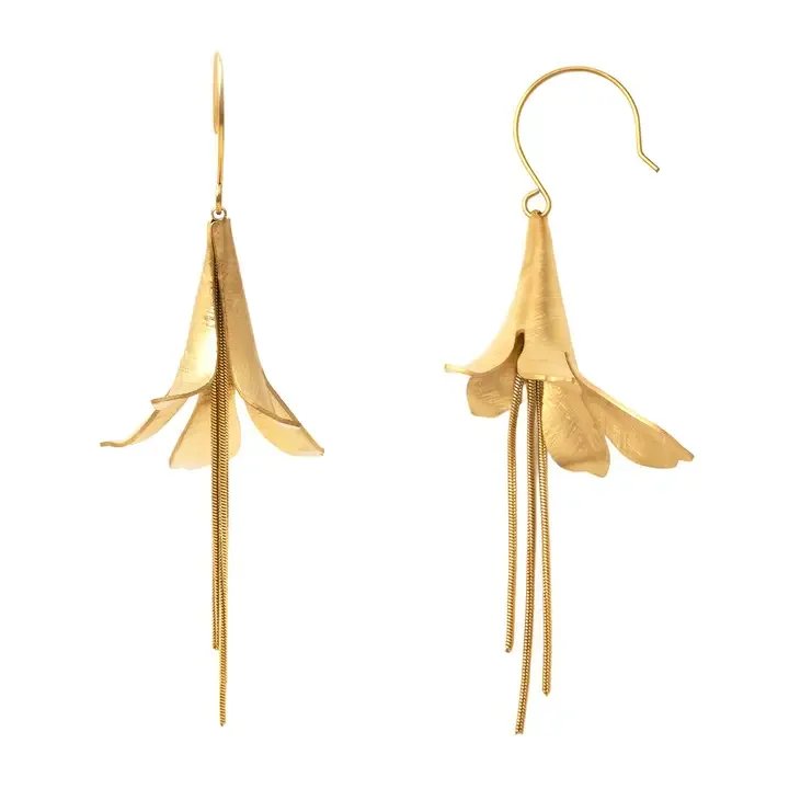 Boucle d'oreille tulipe