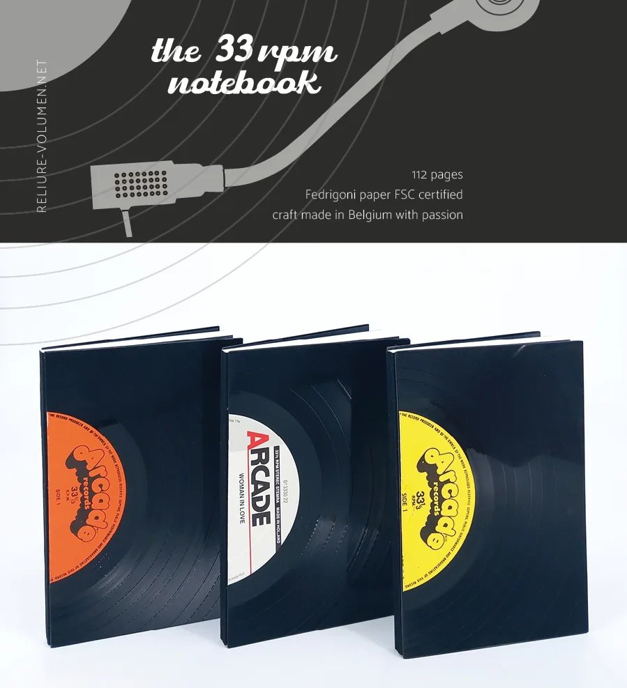 Carnet vinyle 33TRS